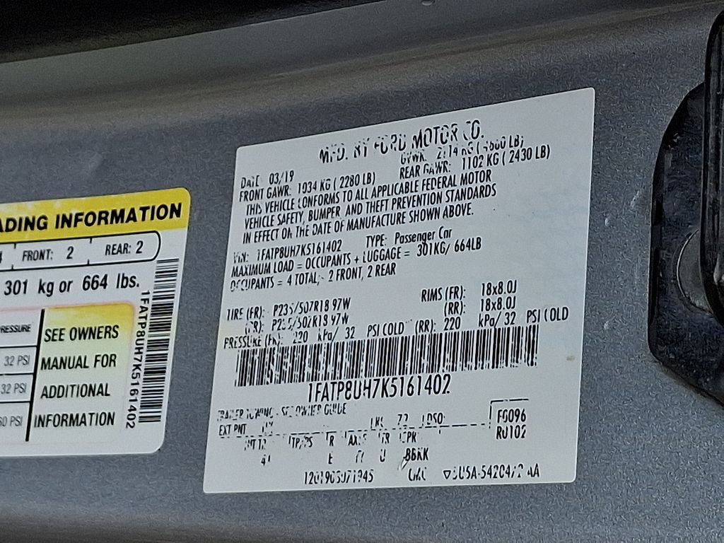 2019 Ford Mustang EcoBoost Premium