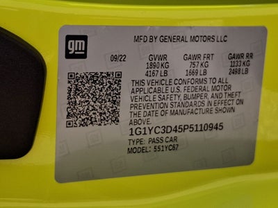 2023 Chevrolet Corvette Stingray 3LT