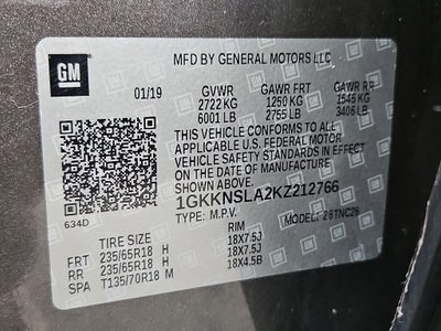 2019 GMC Acadia SLE-2