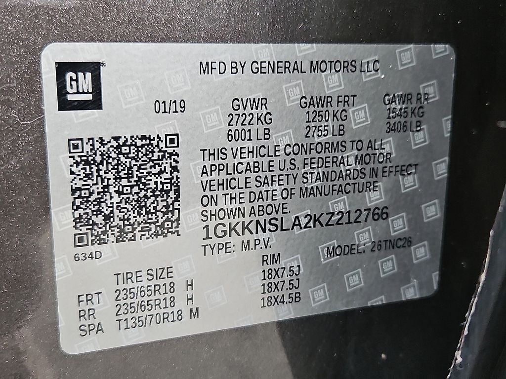 2019 GMC Acadia SLE-2