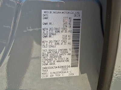2025 Nissan Frontier PRO-4X