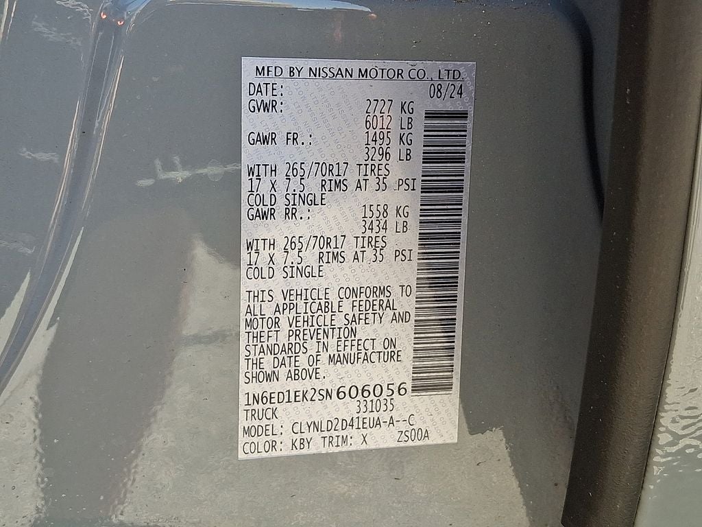 2025 Nissan Frontier PRO-4X