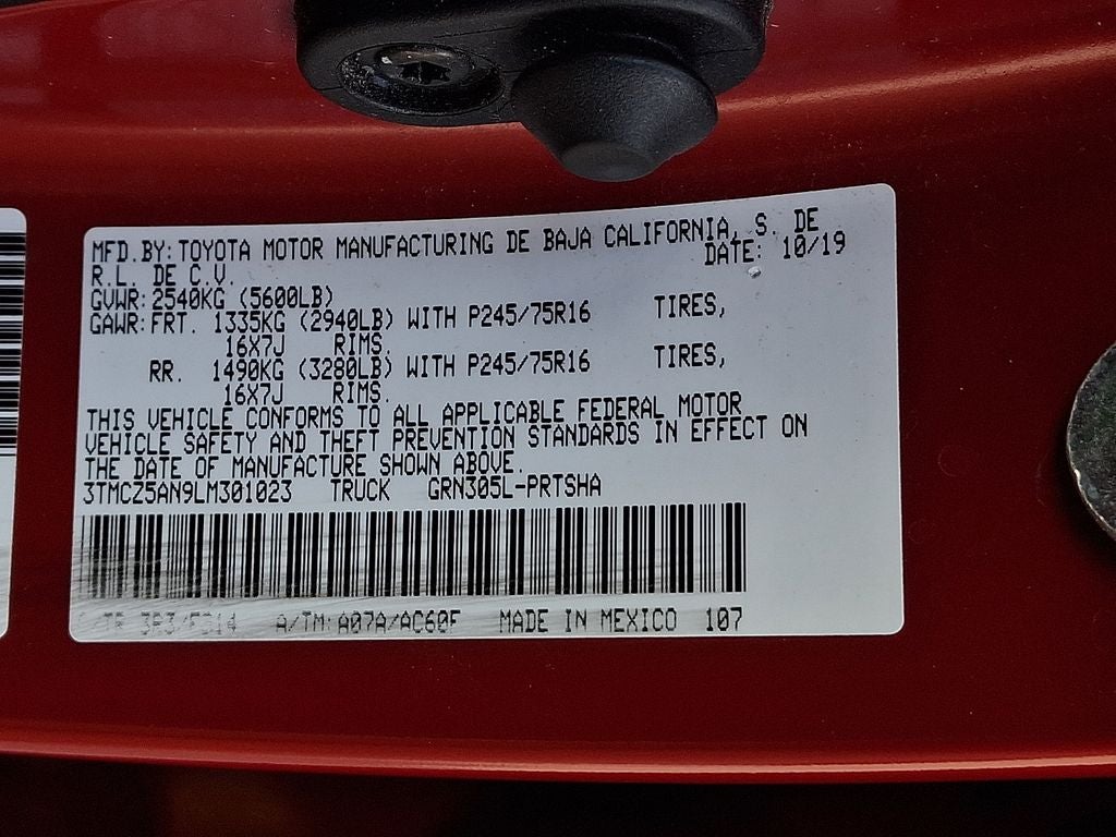2020 Toyota Tacoma SR V6