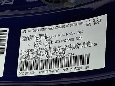 2022 Toyota Tacoma SR5 V6