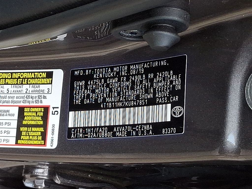 2019 Toyota Camry LE