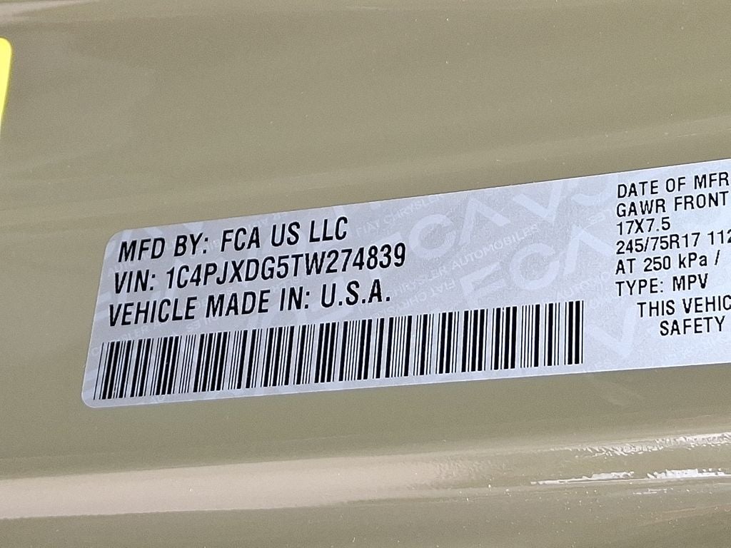 2026 Jeep Wrangler WRANGLER 4-DOOR SPORT S