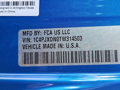 2026 Jeep Wrangler WRANGLER 4-DOOR SPORT S