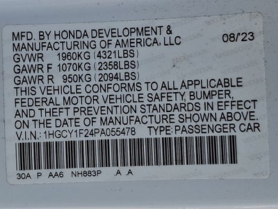 2023 Honda Accord LX