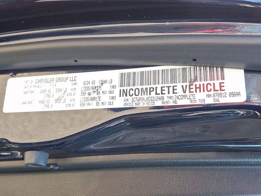 2014 RAM 3500 Tradesman