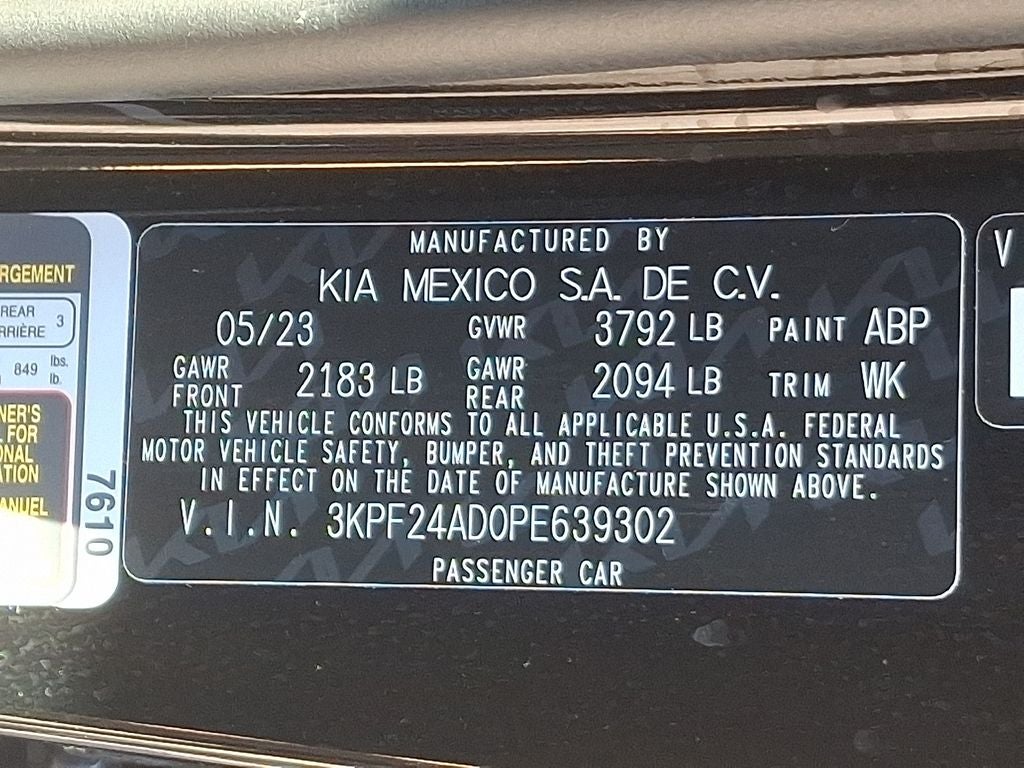 2023 Kia Forte LXS