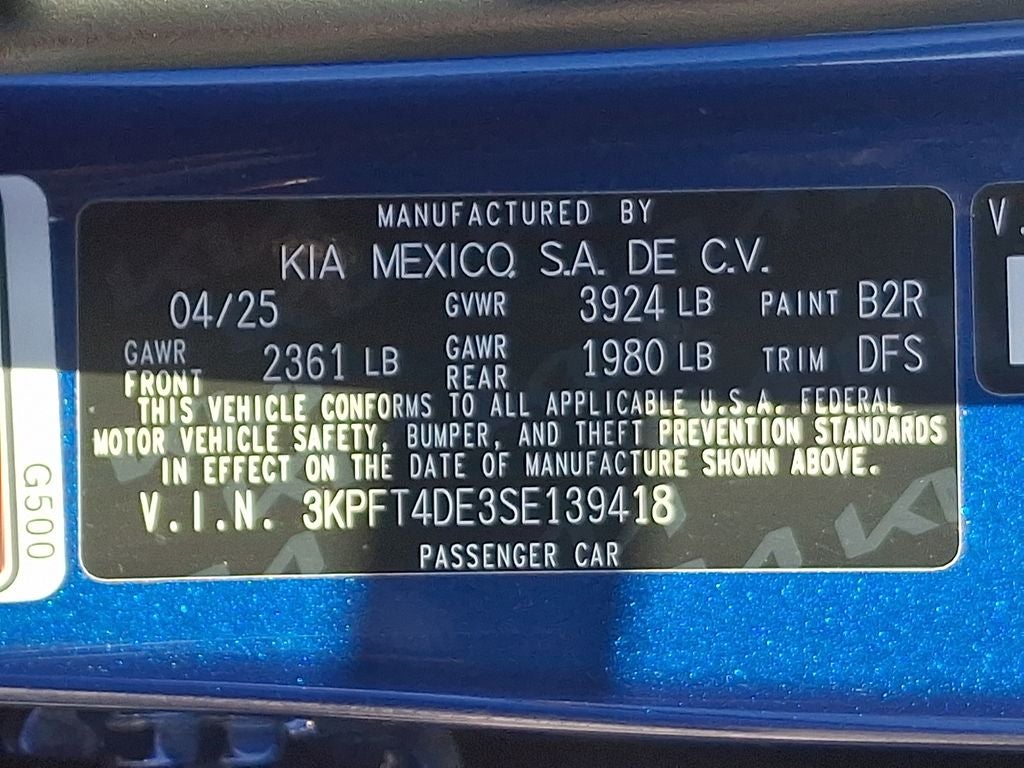 2025 Kia K4 LXS