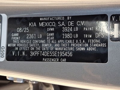 2025 Kia K4 LXS