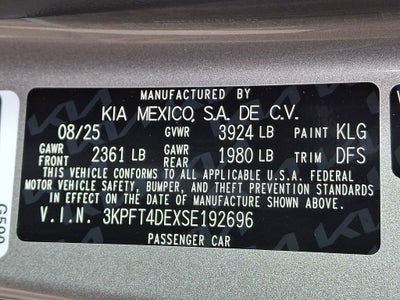 2025 Kia K4 LXS