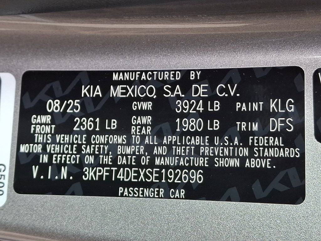 2025 Kia K4 LXS