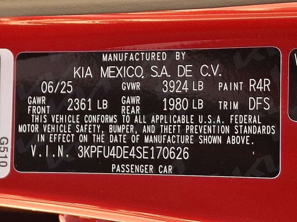 2025 Kia K4 EX