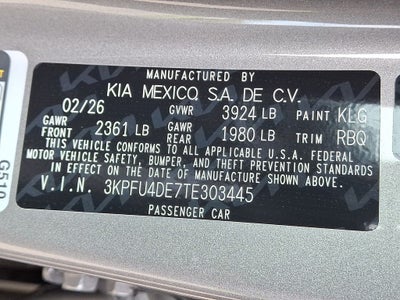 2026 Kia K4 EX