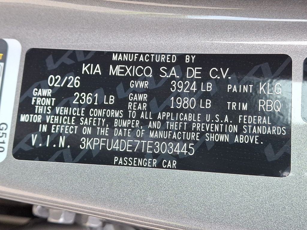2026 Kia K4 EX