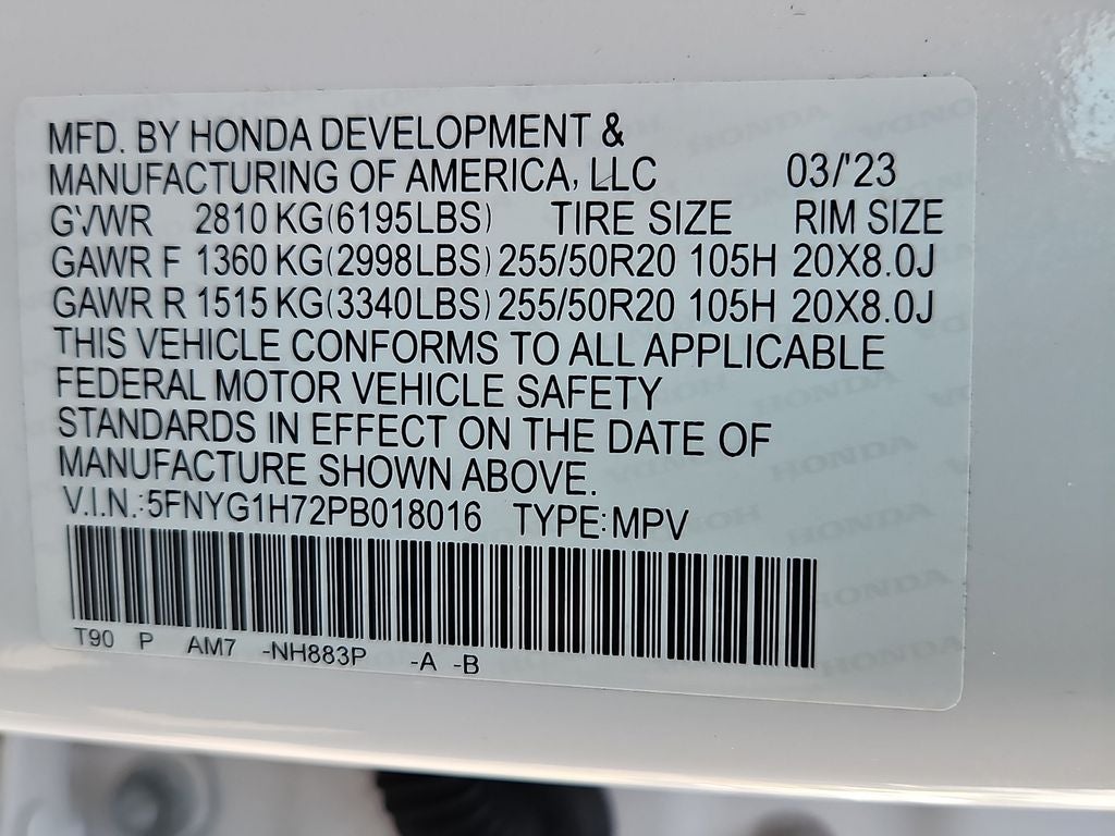 2023 Honda Pilot AWD Touring