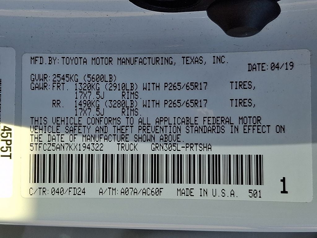 2019 Toyota Tacoma TRD Sport