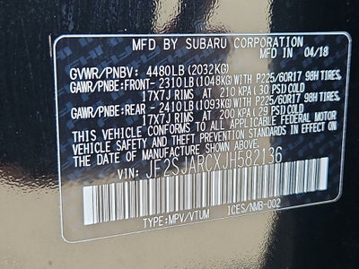 2018 Subaru Forester 2.5i Limited