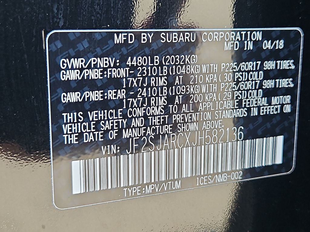 2018 Subaru Forester 2.5i Limited
